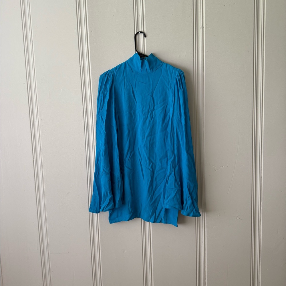 Vibrant Blue Long Sleeve Mini Dress